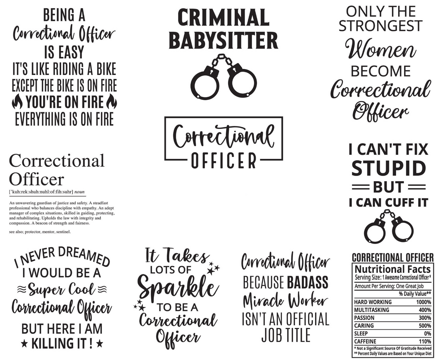 Corrections Sticker Bundle