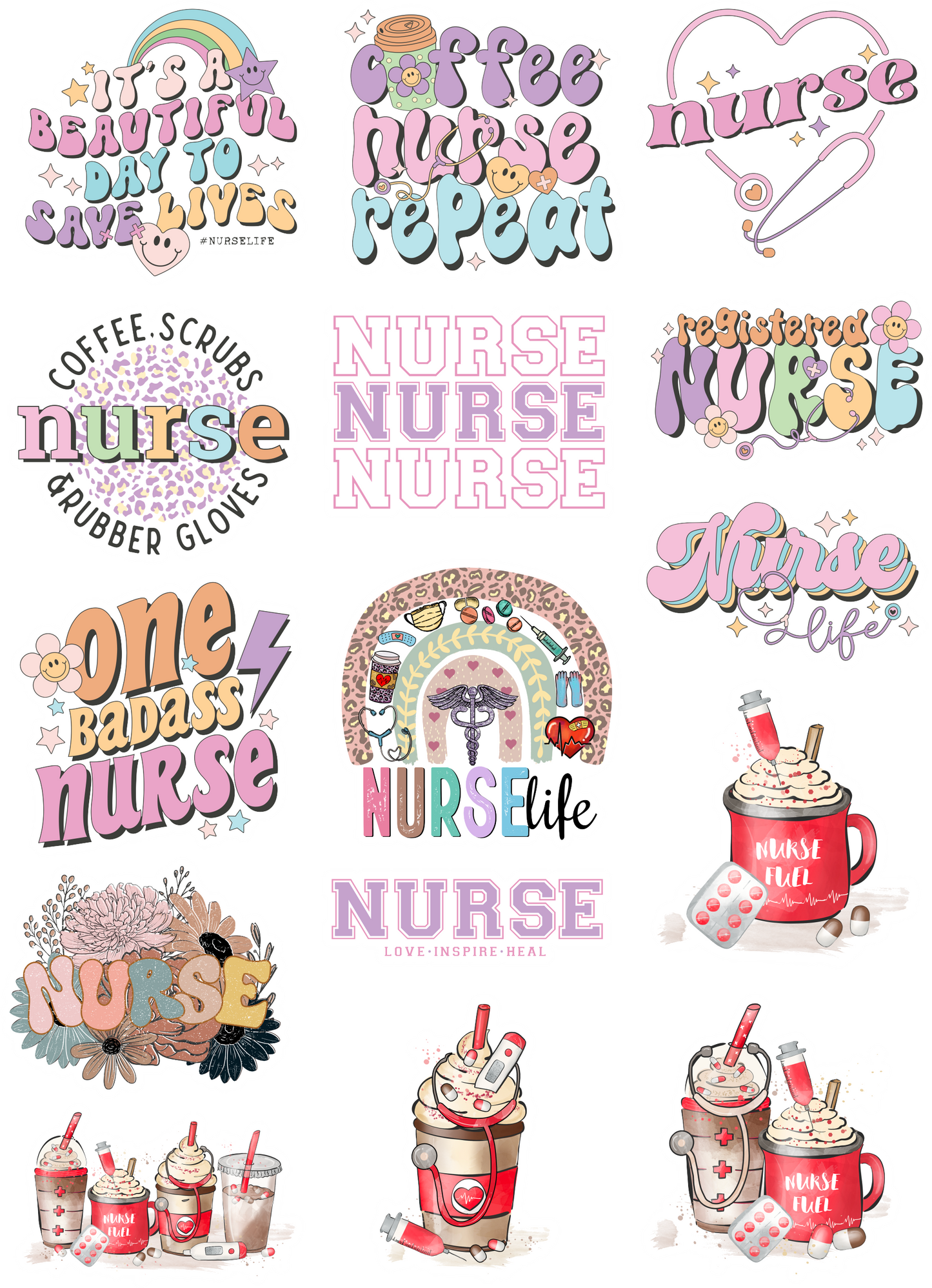 Nurse Sticker Bundle