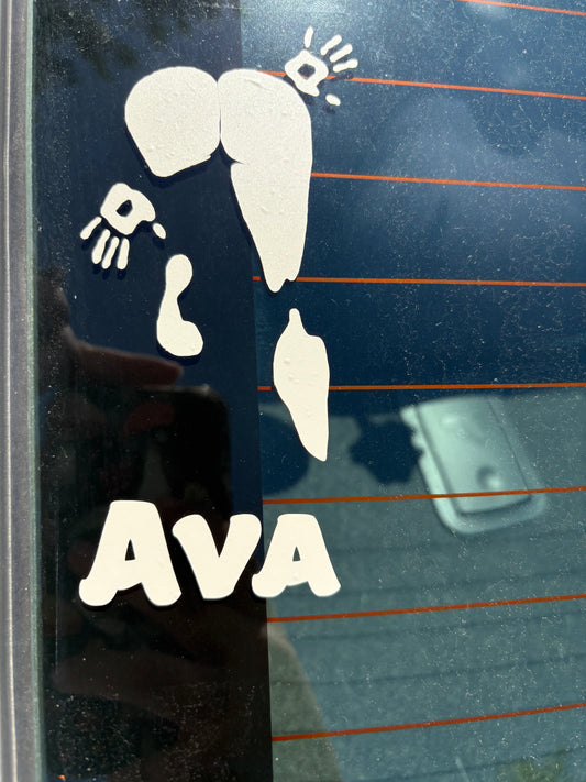 Body Outline Car Decal