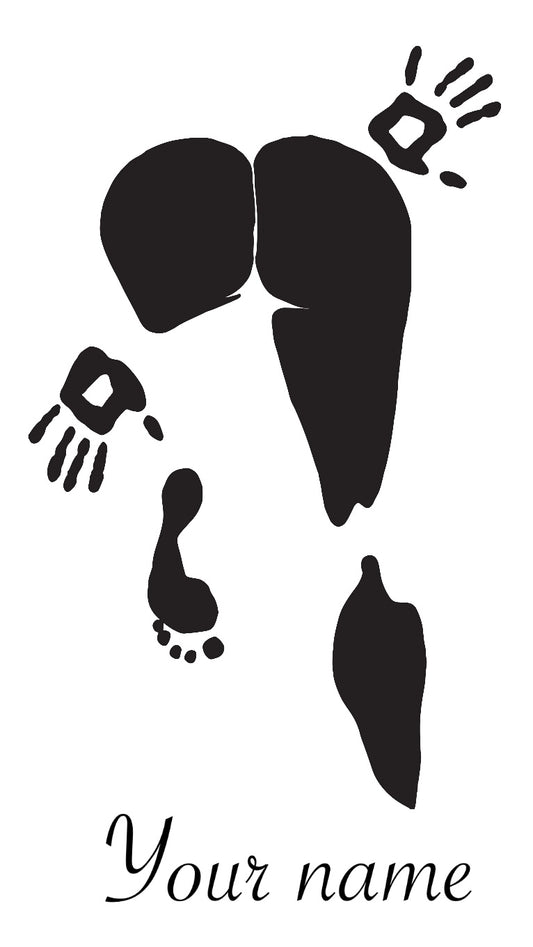 Body Outline Car Decal